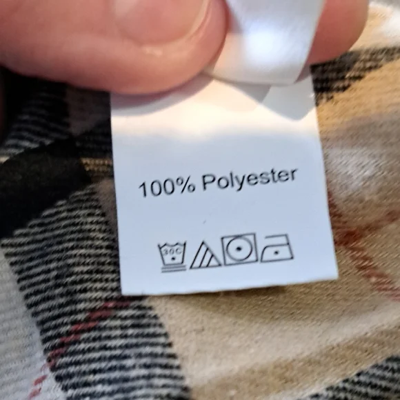 ROMWE Beige Plaid Skater Skirt - Picture 3 of 3